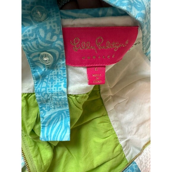 LILLY PULITZER ELLERY Adjustable Halter DRESS 6 50th Anniversary Jubilee Pockets - Picture 4 of 11